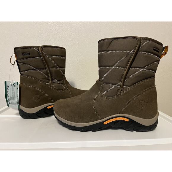 Merrell Jungle Moc Quilted Boots Opti Warm 200 Gram Insulation Kids 5 - Picture 1 of 12